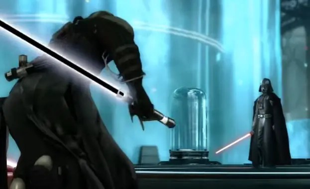 black lightsaber