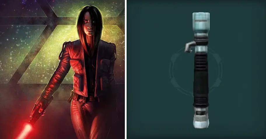 one handed lightsaber