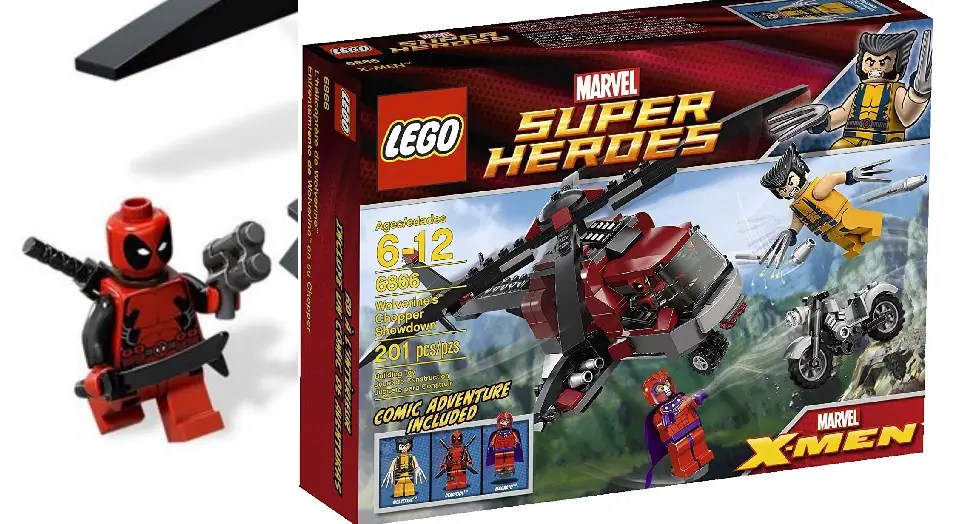 Lego ® Super Heroes minifigura Deadpool de set 6866 nuevo 