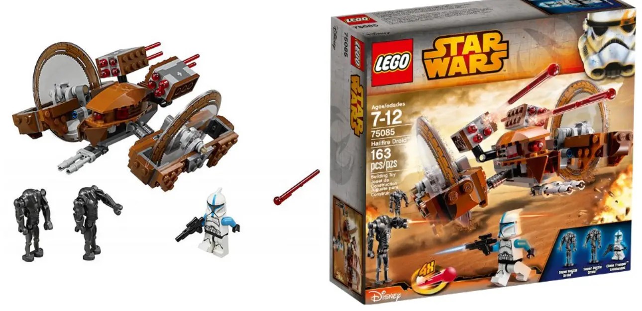 New x2 Lego Star Wars Battle Droid Arm Tan Curved 